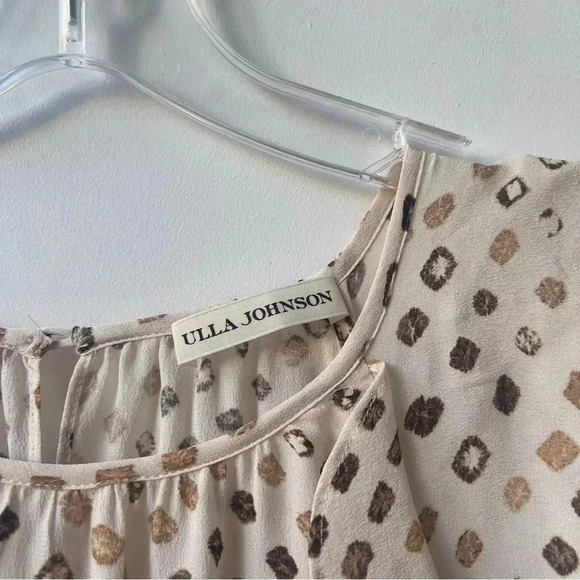 Ulla Johnson 100% Silk Dorothea Midi Dress - Safari Shibori Print - Size 4 - Picture 8 of 16